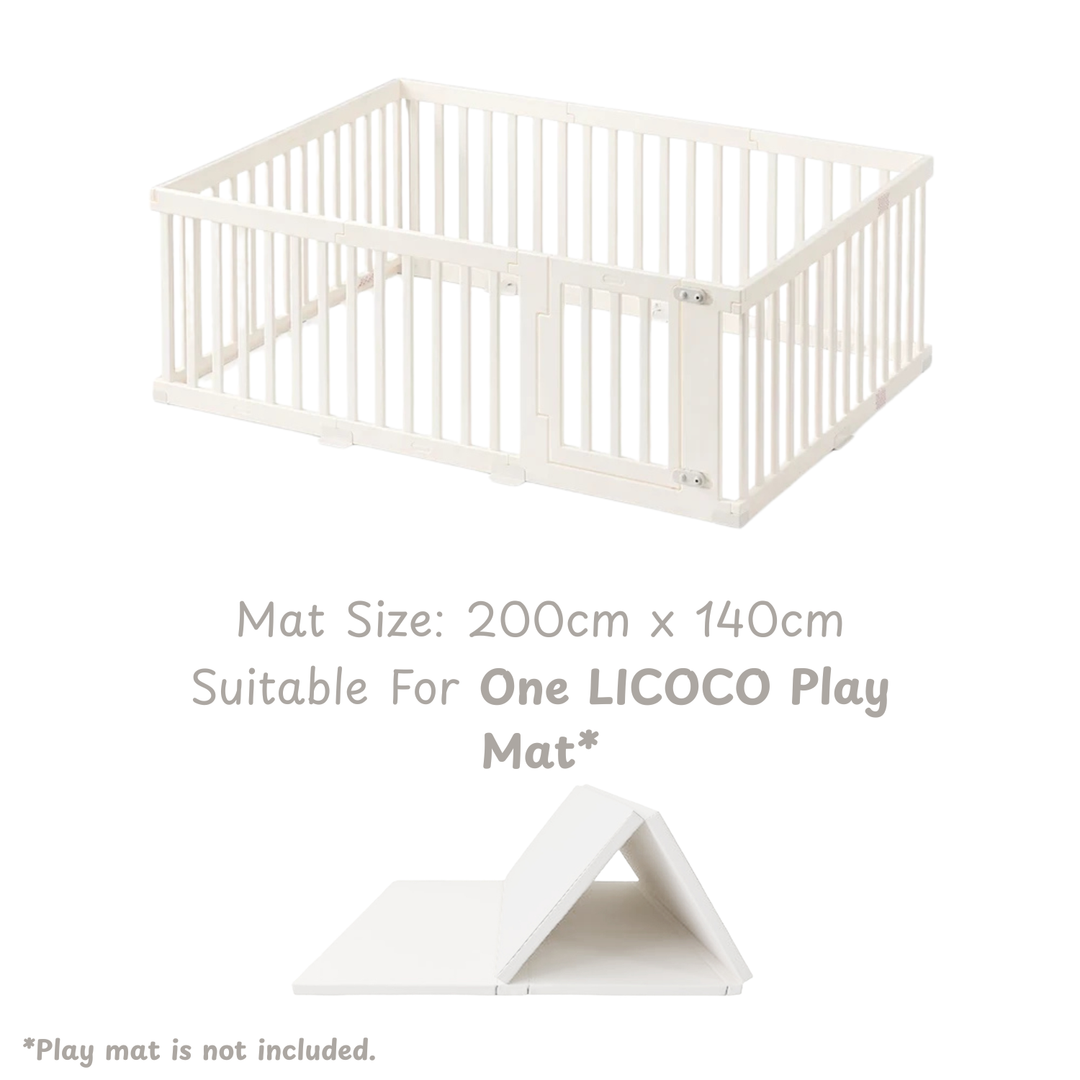 Ggumbi High-Guard Playpen – Safe Modular Baby Fence, Non-Toxic PE Construction
