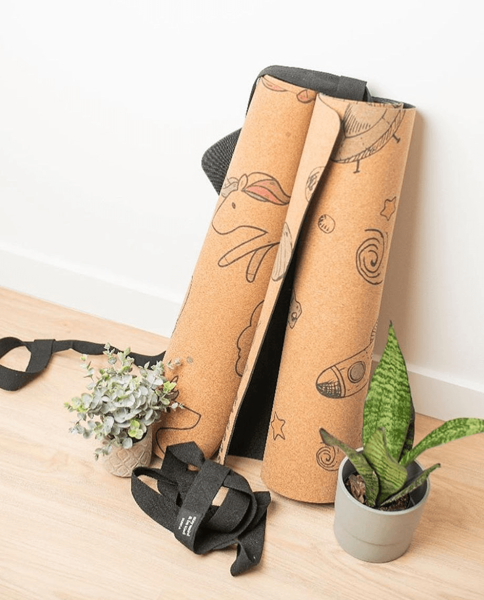 Kid Yoga Cork Mat - Unicorns