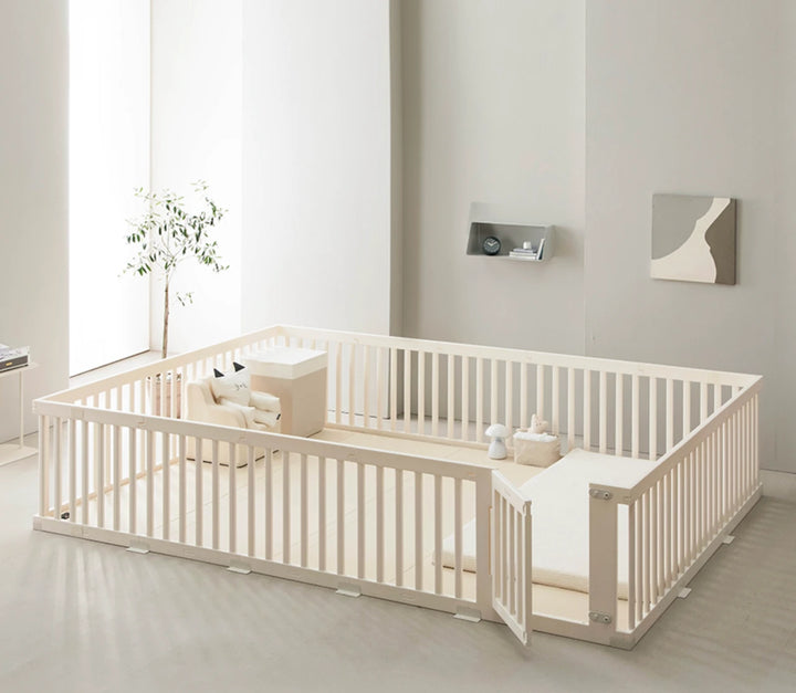 Ggumbi High-Guard Playpen – Safe Modular Baby Fence, Non-Toxic PE Construction