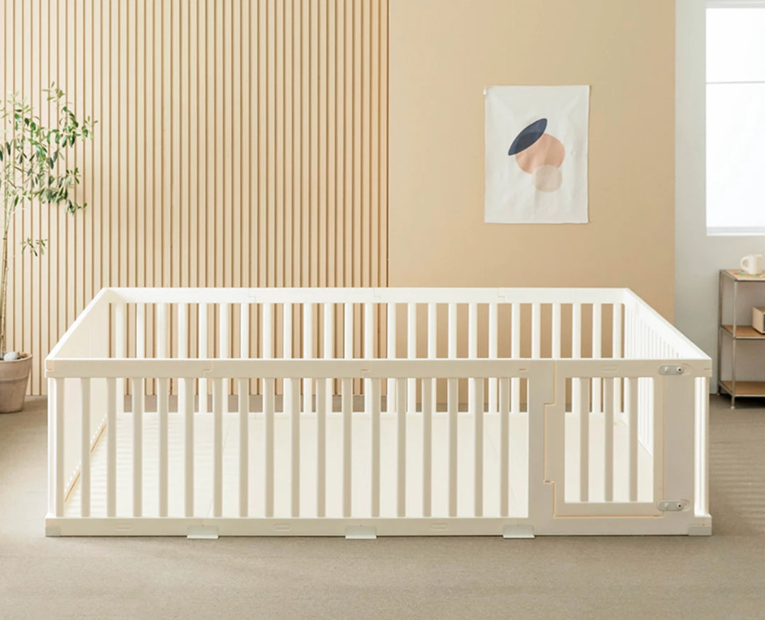 Ggumbi High-Guard Playpen – Safe Modular Baby Fence, Non-Toxic PE Construction