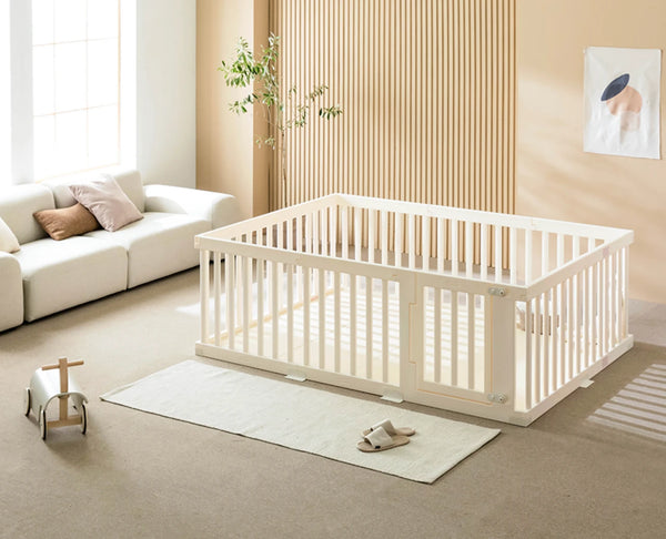 Ggumbi High-Guard Playpen – Safe Modular Baby Fence, Non-Toxic PE Construction