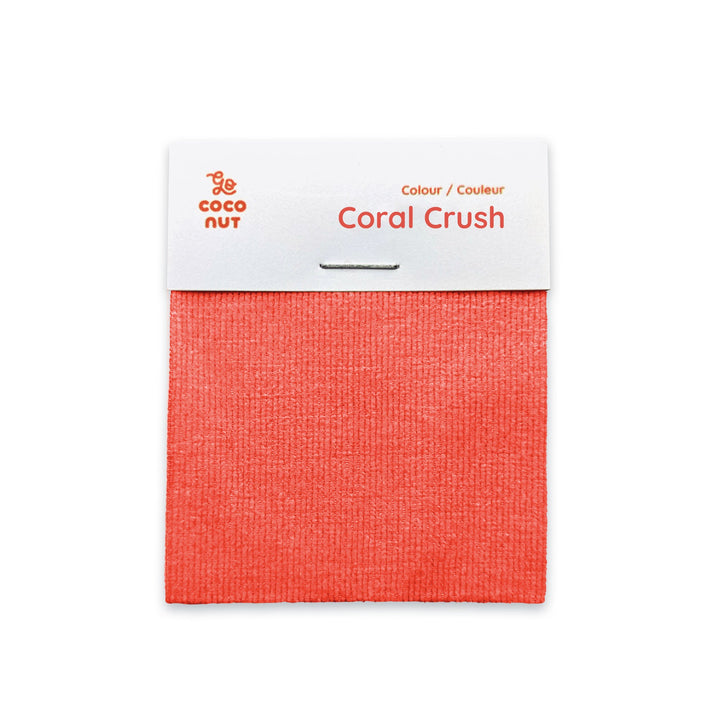Coral Crush fabric sample, The Coconut Play Couch