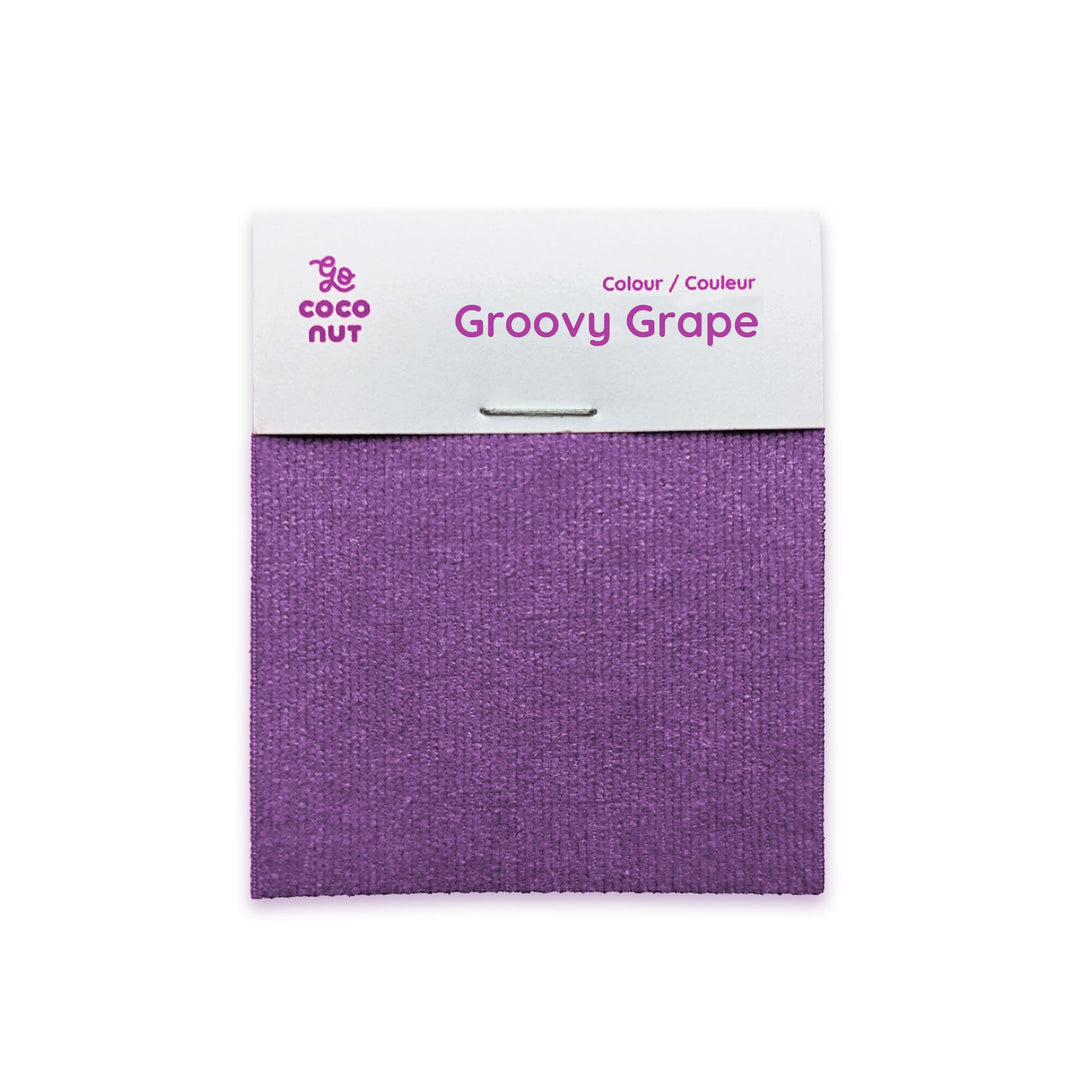 Groovy Grape fabric sample, The Coconut Play Couch
