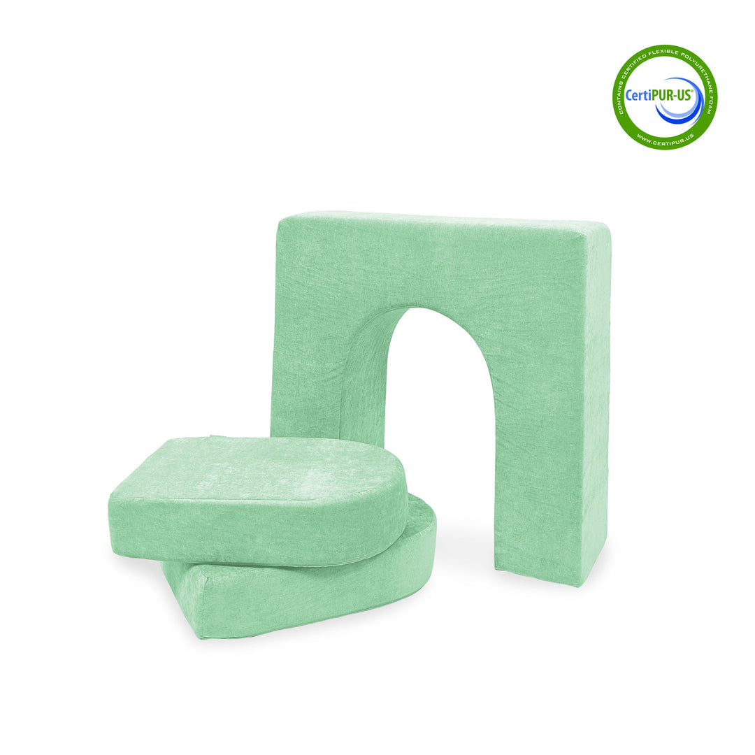 Wall 10" & Doors Set in Misty Mint, 1 set (3 pieces)