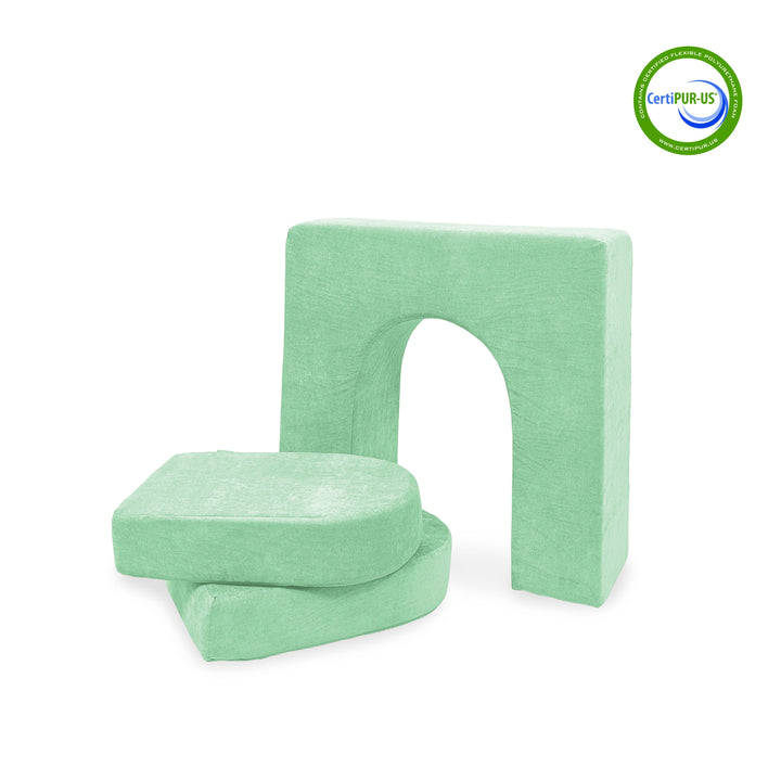 Wall 10" & Doors Set in Misty Mint, 1 set (3 pieces)