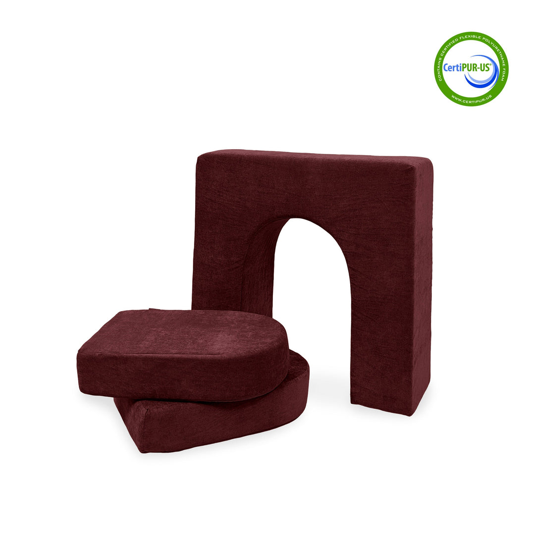 Wall 10" & Doors Set in Cranberry Rain, 1 set (3 pieces)
