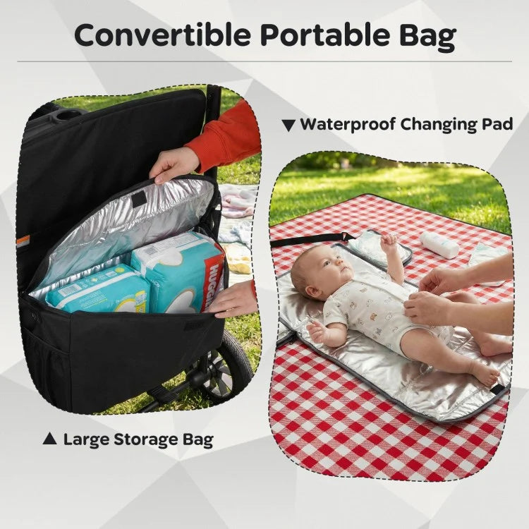 Foldable 4-Seat Wagon Stroller (Seats 4 Children)