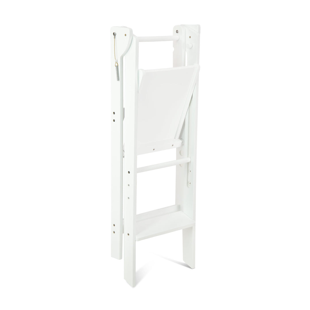 Adjustable White Fold N' Store Learning Tower - MLHCo