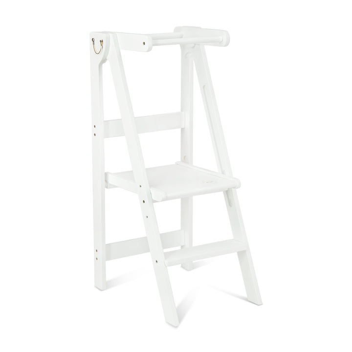 Adjustable White Fold N' Store Learning Tower - MLHCo