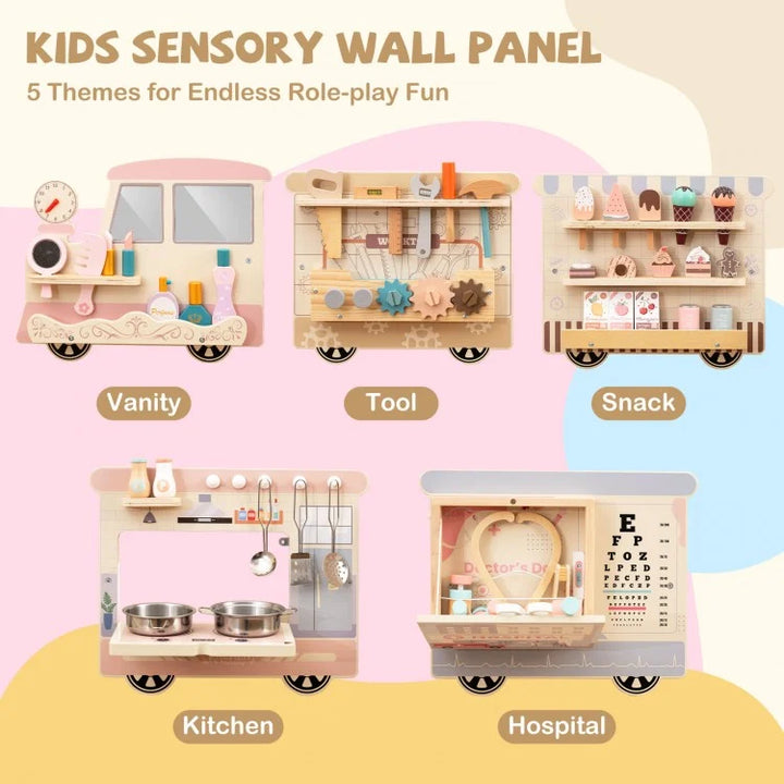 Wooden Pretend Play Wall Panels