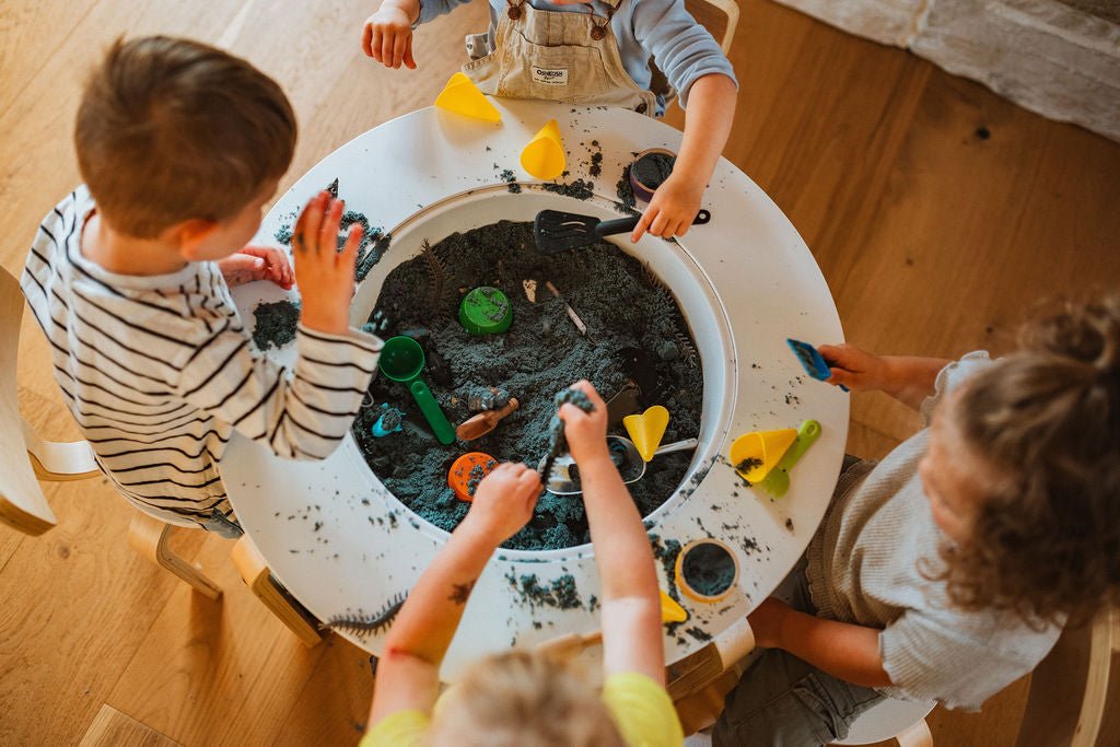 Wooden Sensory Table for Toddlers - 4-in-1 Montessori Activity Table