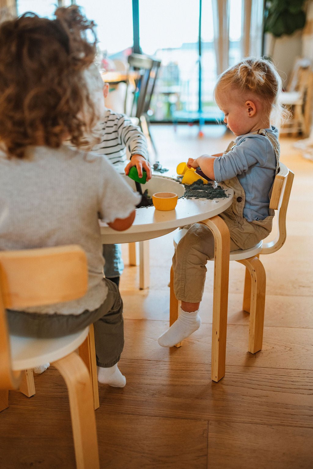 Wooden Sensory Table for Toddlers - 4-in-1 Montessori Activity Table