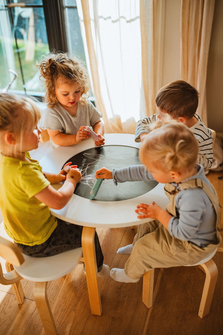 Wooden Sensory Table for Toddlers - 4-in-1 Montessori Activity Table