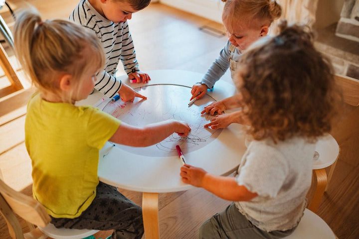 Wooden Sensory Table for Toddlers - 4-in-1 Montessori Activity Table