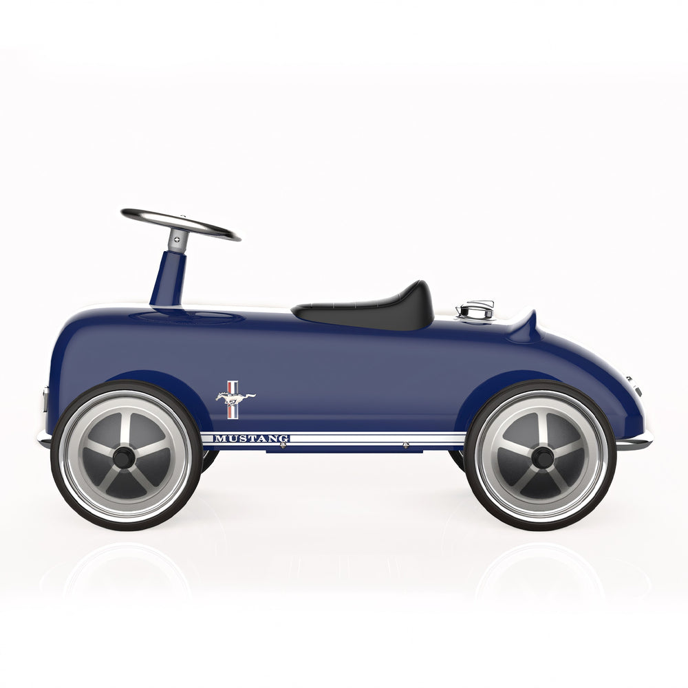 Baghera Ford Mustang ride-on car with white racing stripes