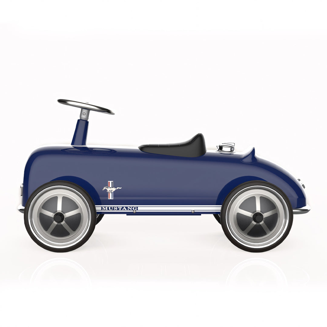 Baghera Ford Mustang ride-on car with white racing stripes