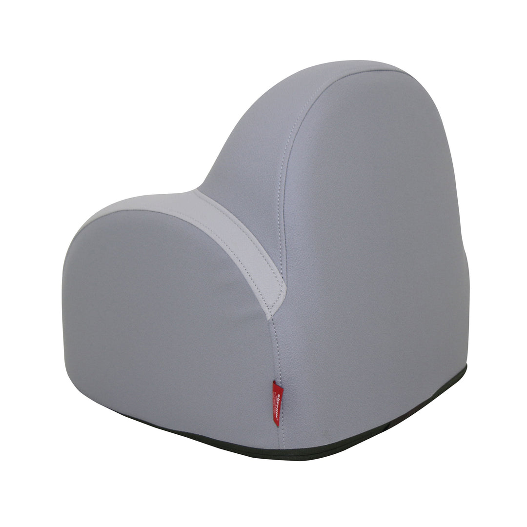 Dwinguler Soffkin kids sofa in Dove Grey, side view