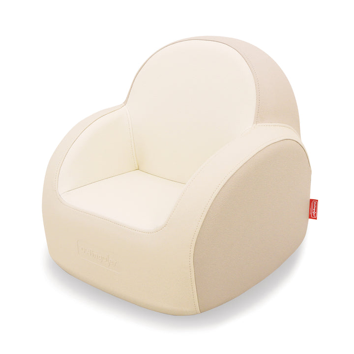 Dwinguler Soffkin kids sofa in Sand Beige, front angle