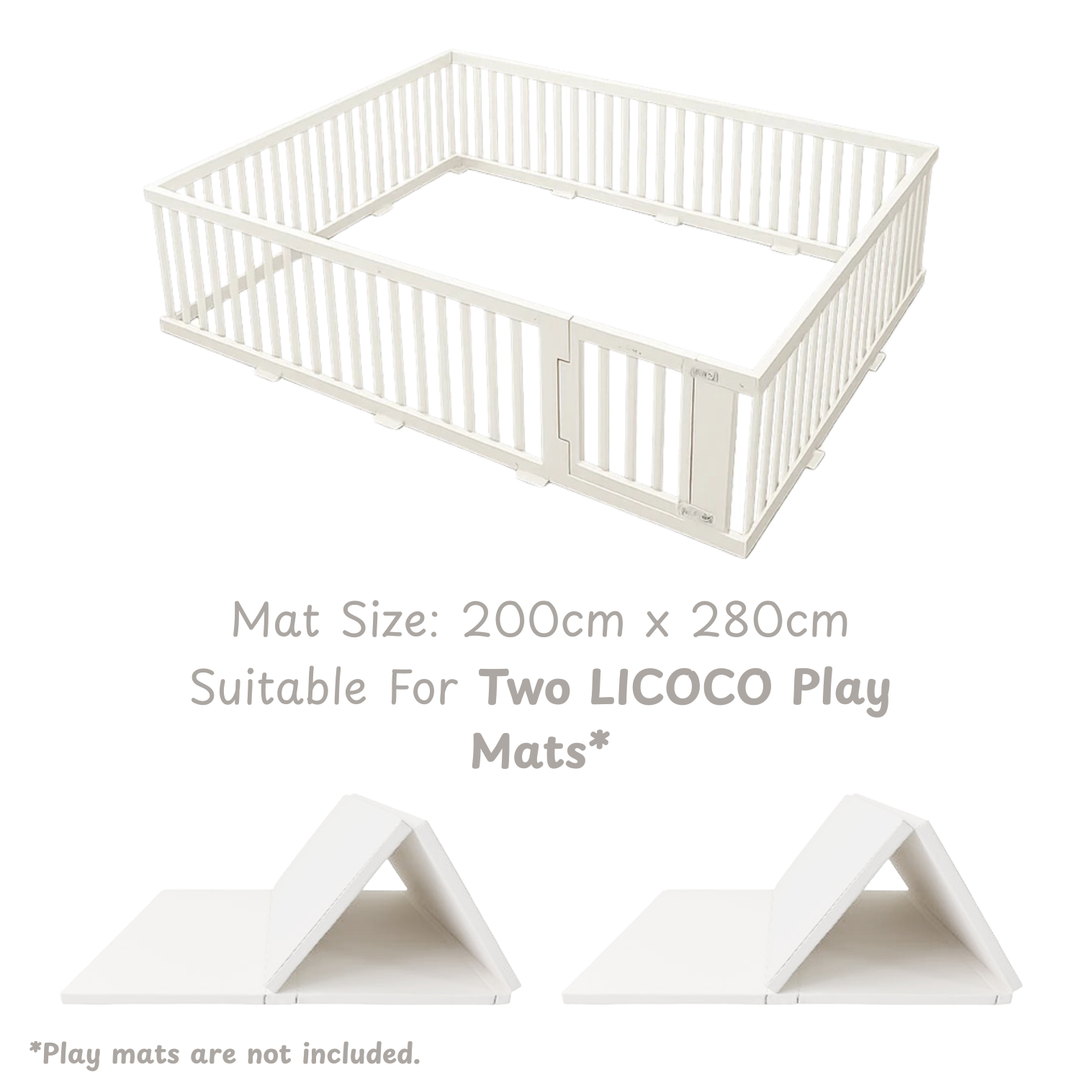 Ggumbi High-Guard Playpen – Safe Modular Baby Fence, Non-Toxic PE Construction
