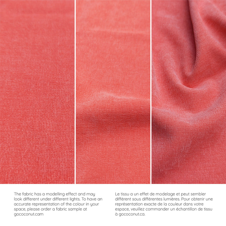 Coral Crush fabric close-up