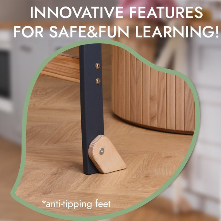 Learning Tower: Foldable Step Stool for Toddlers - Ivory