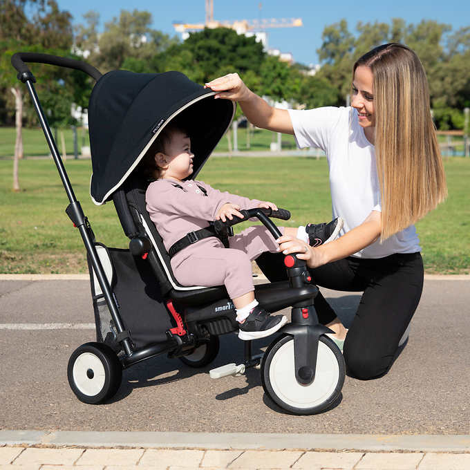 True Little North™ 6-in-1 Folding Trike Baby Tricycle  Stroller