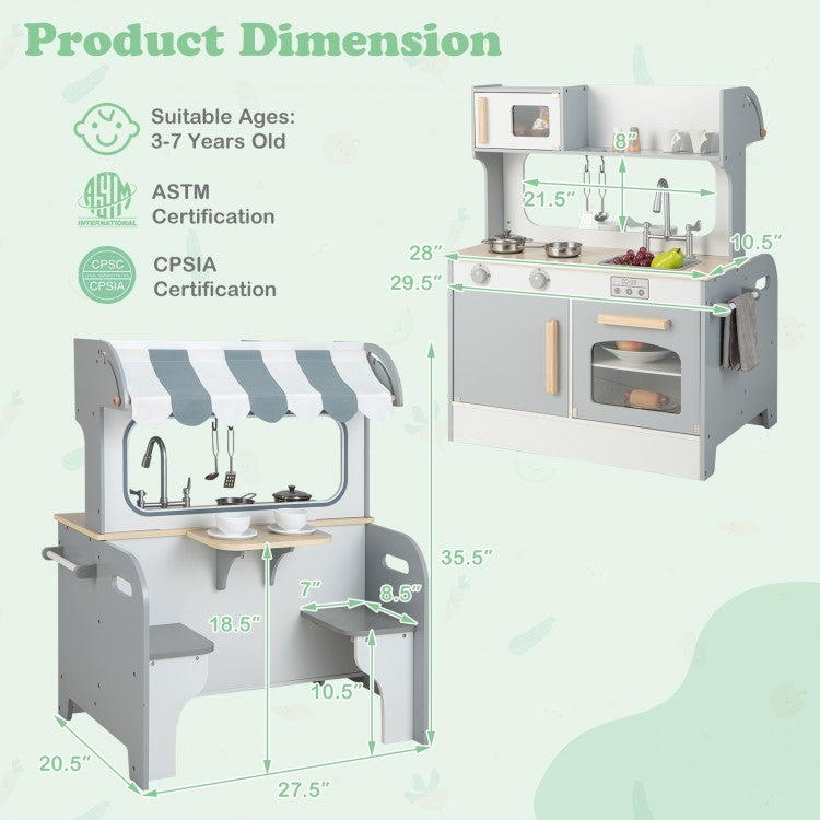 Reversible Play Kitchen