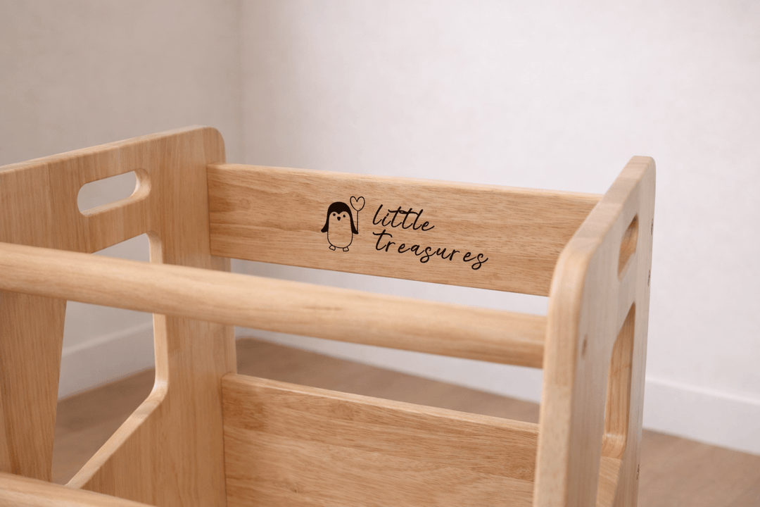 Learning Tower - Toddler Kitchen Stool (Natural) With Stabilizers