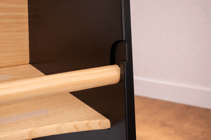 Learning Tower - Toddler Kitchen Stool (Black) With Stabilizers