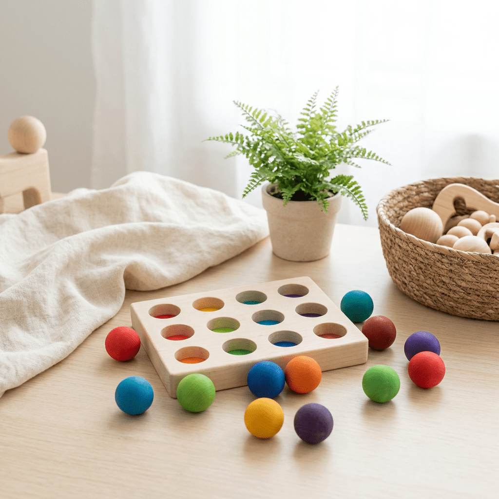 Montessori Wooden Balls Set