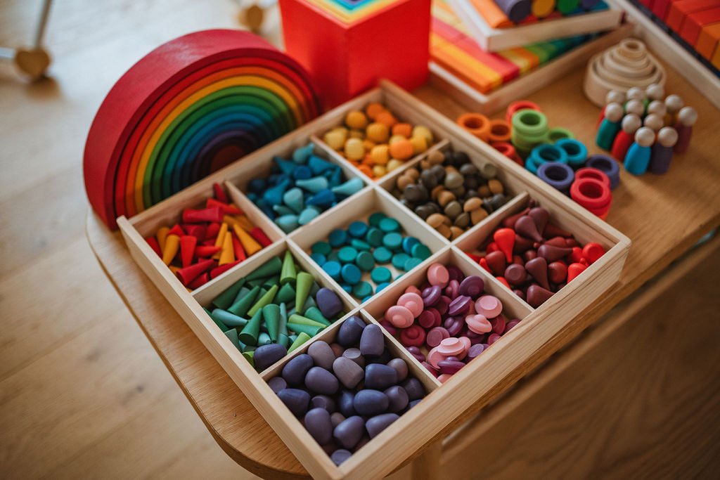 Natural Play Elements – 9 Wooden Loose Parts Type (324 parts)