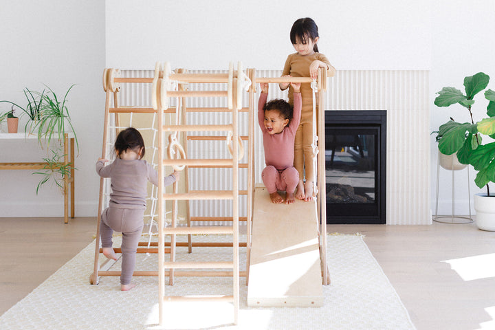 6-in-1 Climb N' Swing Children's Indoor Jungle Play Gym
