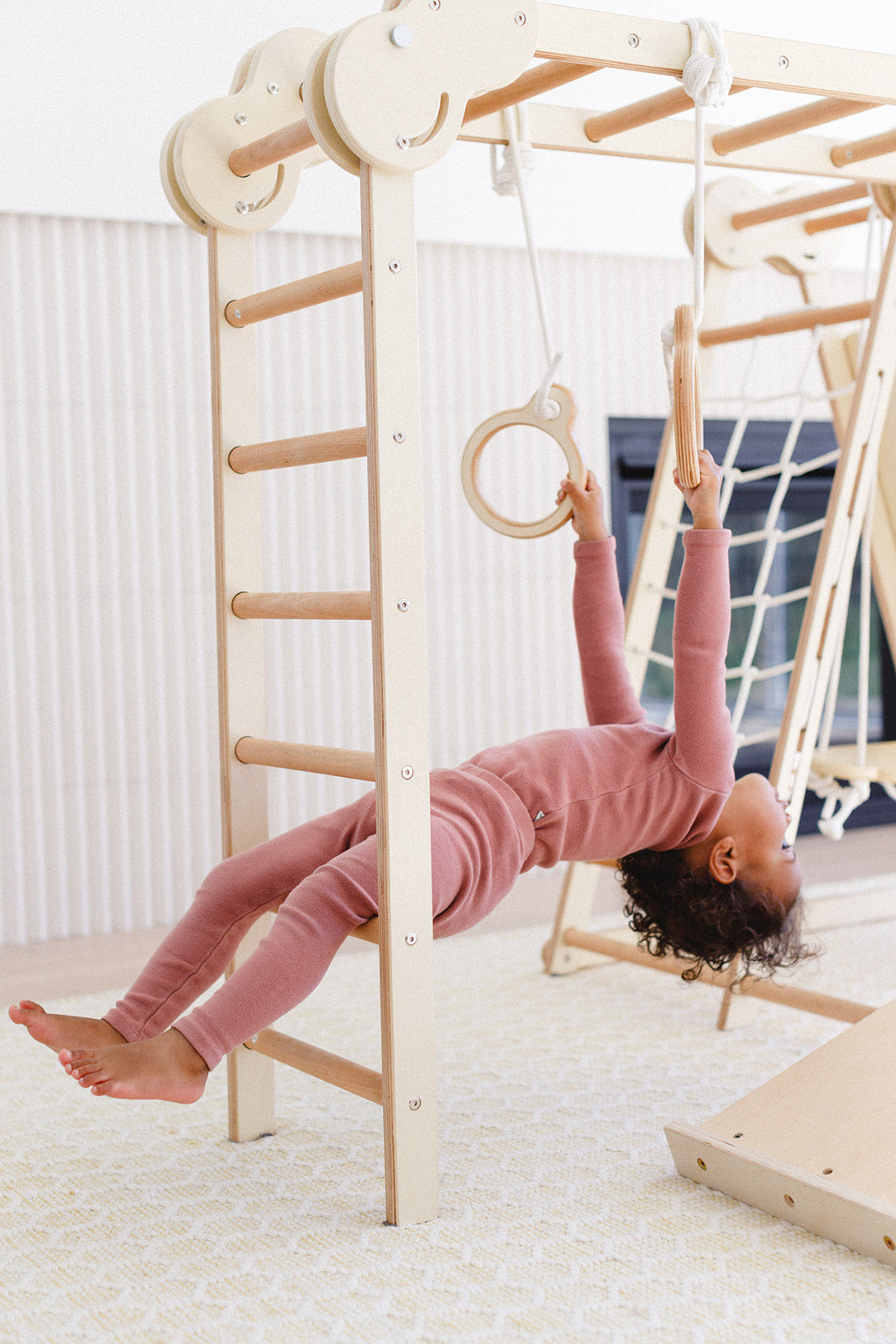 6-in-1 Climb N' Swing Children's Indoor Jungle Play Gym