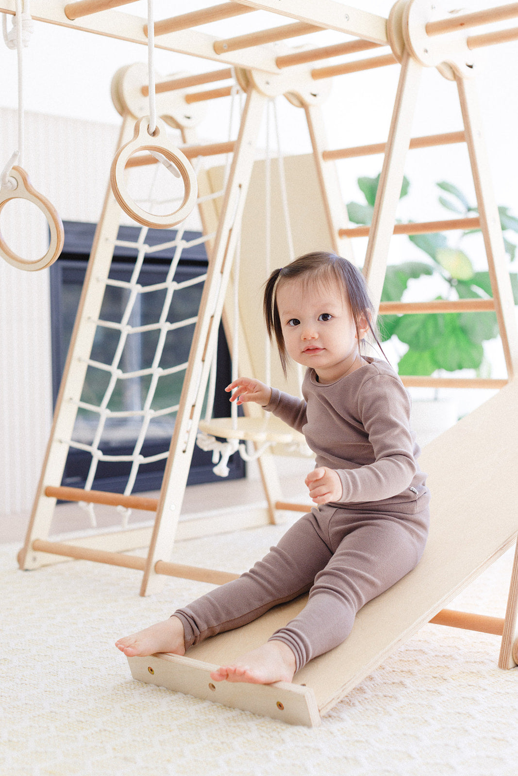 6-in-1 Climb N' Swing Children's Indoor Jungle Play Gym