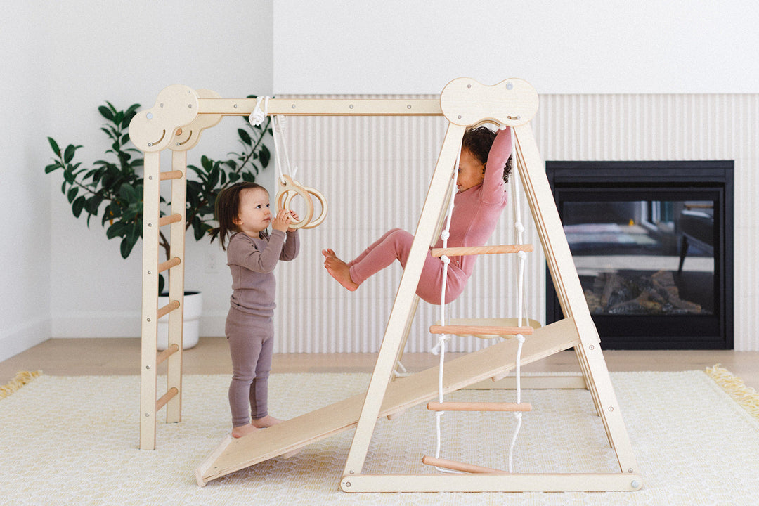 6-in-1 Climb N' Swing Children's Indoor Jungle Play Gym