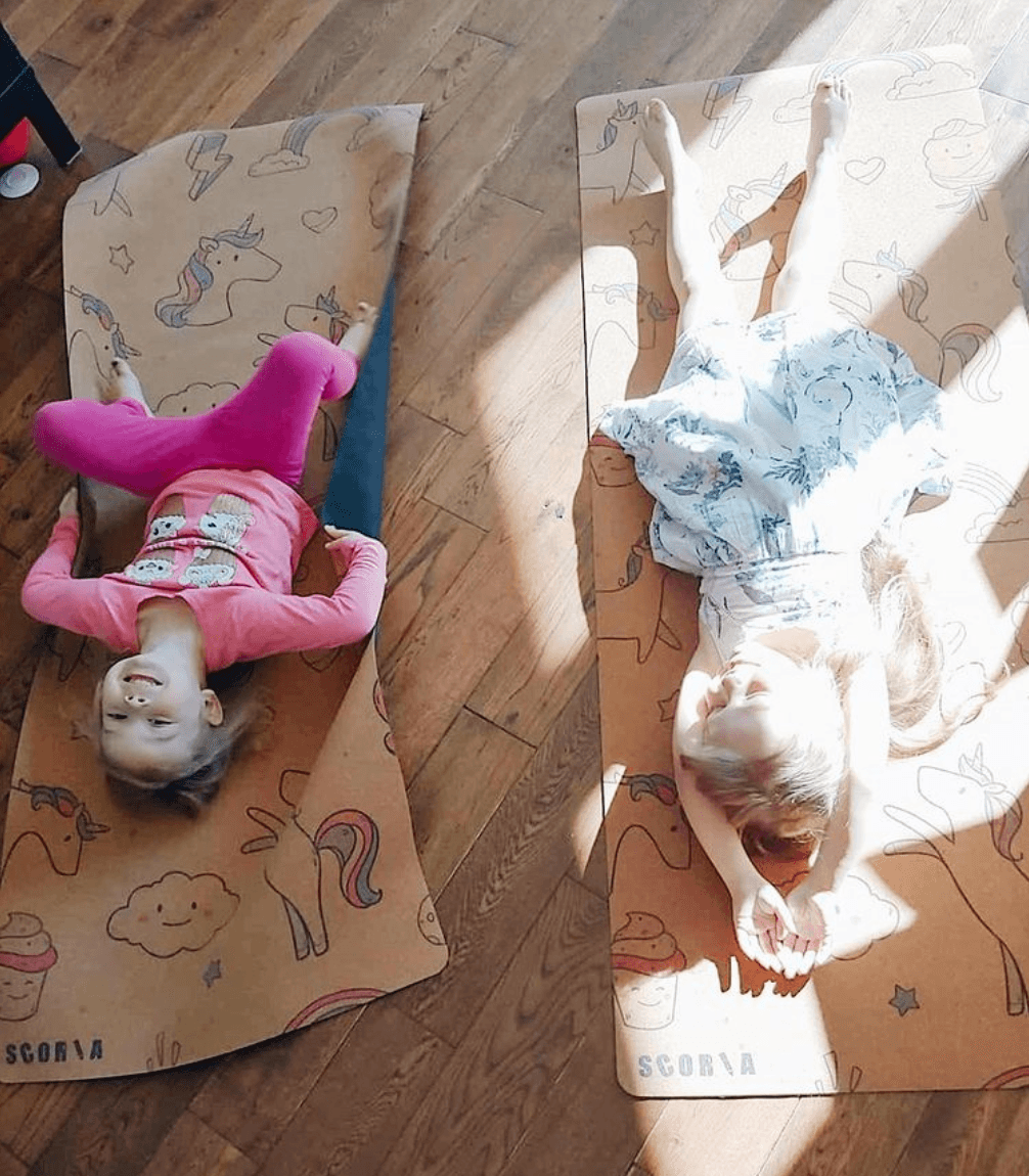 Kid Yoga Cork Mat - Unicorns