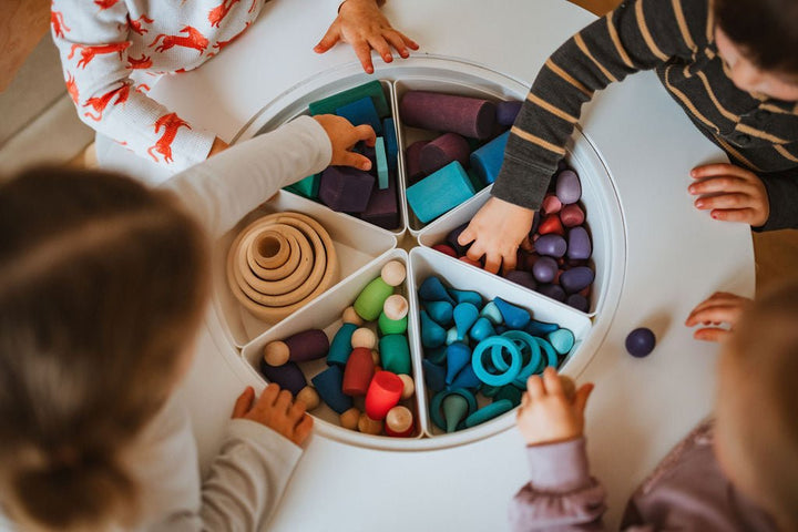 Wooden Rings & Peg Dolls Set