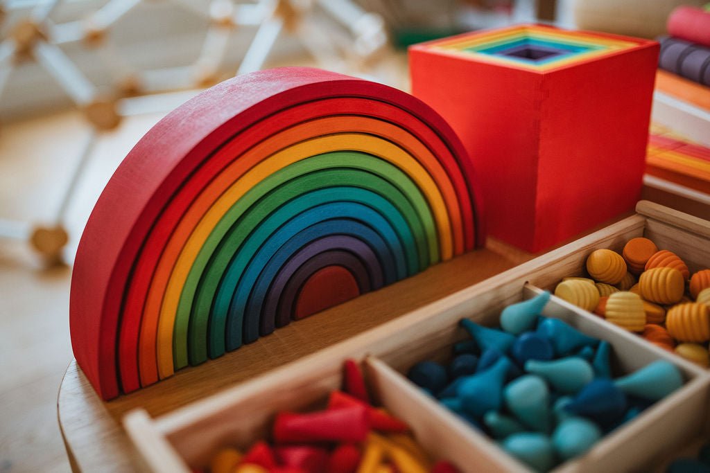 Wooden Rainbow Stacker