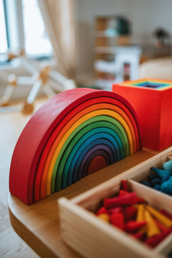 Wooden Rainbow Stacker