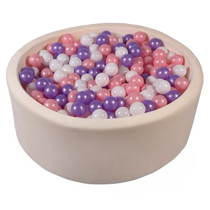 Beige Ball Pit With Colourfull Balls